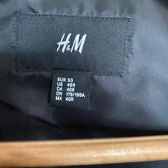 Mens H+M black suit - waist coat. Size medium