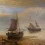 Vintage Oil on Board Maritime Painting Image 3