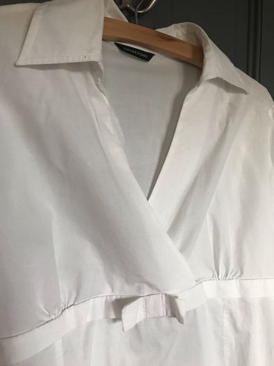 Dunnes Stores white office maternity shirt size 12
