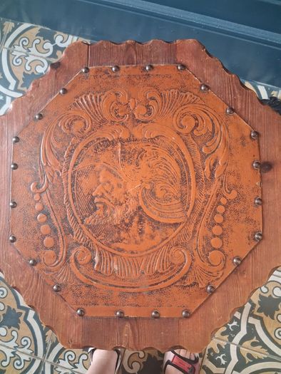 Unique carved vintage spanish table