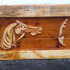 Rustic Driftwood Horse Wood Art