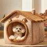 Foldable Pet House Removable Washable Cat House Puppy Cave Sofa Pet Bed House for Extra Small Dogs and Small and Medium Cats Image 2
