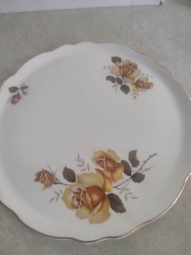 Cake Dish By Old Foley James Kent Ltd.. Staffordshire England