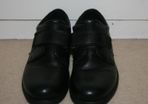Ecco Boys Black Leather Boys School Shoes Like New - Size 34 (U.K. 2)