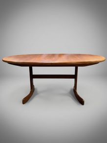 Mid-Century Teak G-Plan "Whale Tail" Extending Dining Table