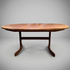 Mid-Century Teak G-Plan "Whale Tail" Extending Dining Table