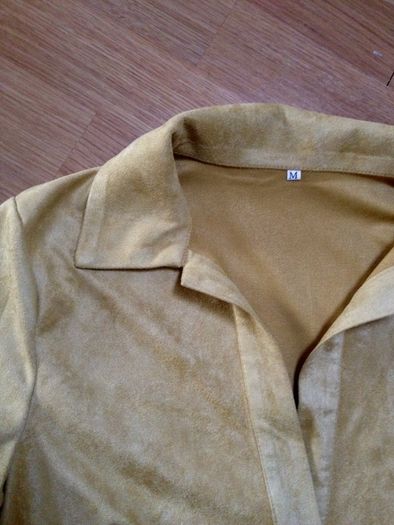 New suede effect mini dress