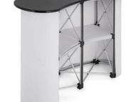 main image for ad 51x38.5 Inch Portable Pop Up Trade Show Display Exhibition Counter Promotion Podium Table Stand Booth with Wall Carry Bags