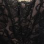 Spotlight by Warehouse Black Floral Mesh Skater Dress UK 14 Open Back Image 4