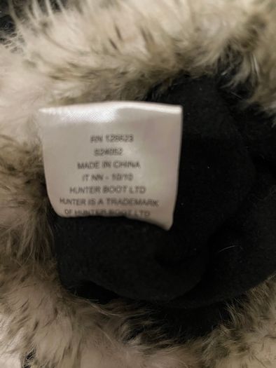 New Pair Hunter Wellie Socks With Fur Cuffs