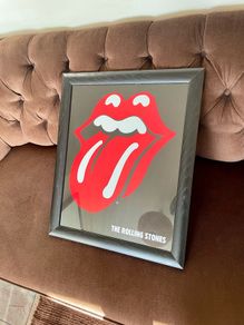 Framed Rolling Stones Lips Poster 2004
