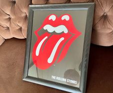 Framed Rolling Stones Lips Poster 2004