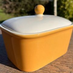 Rare Carrigaline Pottery Full Size Butter Dish