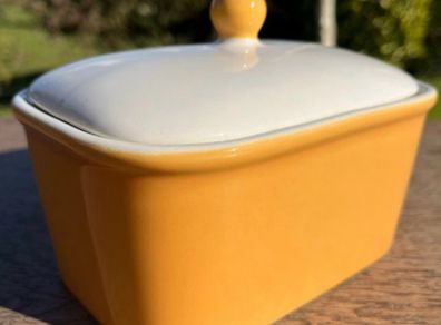 Rare Carrigaline Pottery Full Size Butter Dish