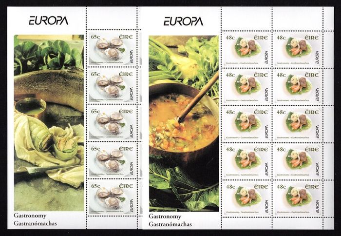 2005 Ireland Europa (Gastronomy) Commentative Stamps Sheetlet Mint Never Hinged (MNH)