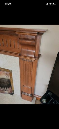 Mahogany Fireplace