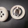 Vintage Button Earrings 1980s Image 2