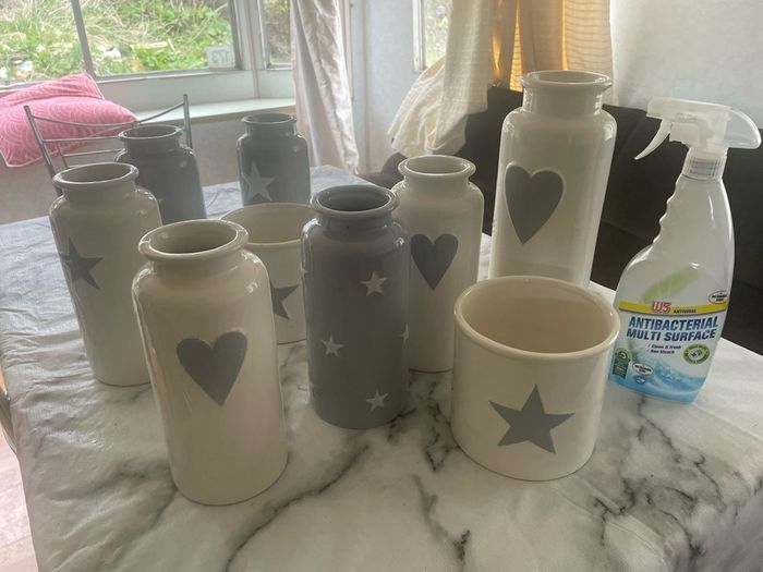 vases new priced clear