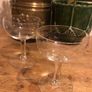 vintage crystal champagne glasses coupes  x3 Image 3