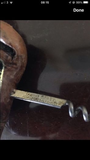 Vintage Twisted Timber Corkscrew