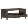 Coffee Table Black 90x50x40 cm Solid Mango Wood Image 2