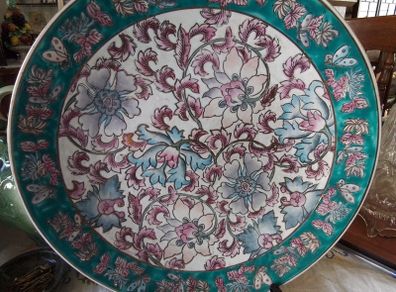 Chinese Cloisonne Enamel Plate