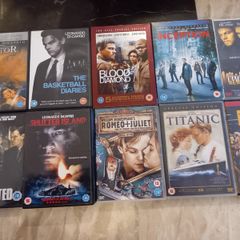 Leonardo Dicaprio Dvd Collection Bundle The Departed Basketball Diaries Inception Etc