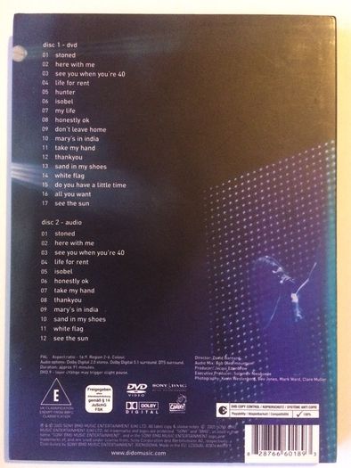 Dido [2005] Live At Brixton Academy [Music DVD+CD Digipack]