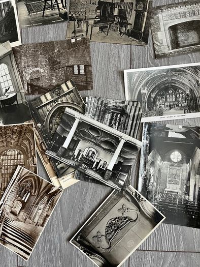 Vintage Postcards x 43. UK Interiors, Castles, churches, Cathedrals, Palaces, Grand Houses etc. 3 FOR 1 EURO