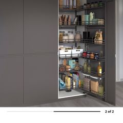 Ikea pantry pull out larder Metod Utrusta black brand new in box