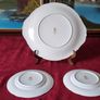 For Collectors Antique 3 Piece Paragon Rockingham Bone China Gold Gilt Cabinet Eared Cake Plate And Bread And Butter Set Made In England Image 9