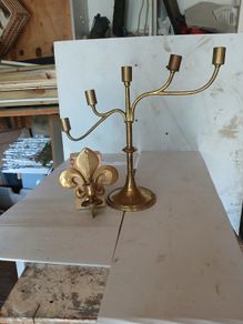 brass candle holders