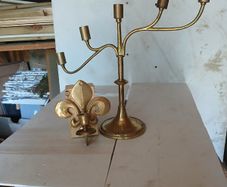 brass candle holders