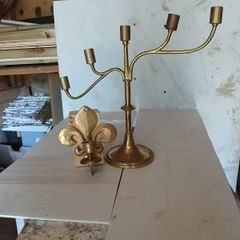brass candle holders