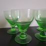 Paden 4 x Irridium glass goblets art deco Image 2