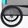 2-in-1 Pet Bike Trailer & Jogging Stroller Blue and Grey Image 2