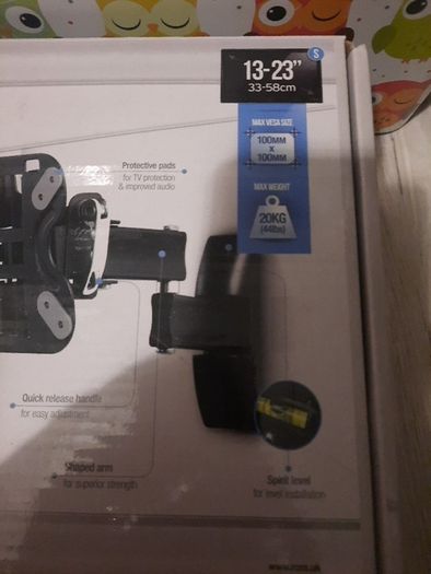 double arm tv wall mount