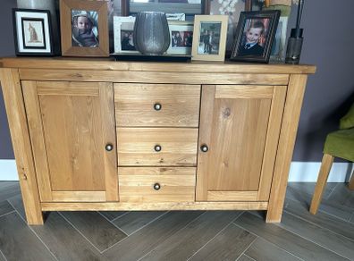 Solid oak sideboard
