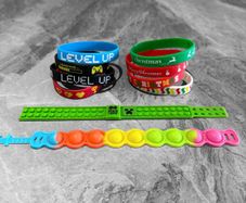 Pre Owned Kids Rubber Bracelets x10