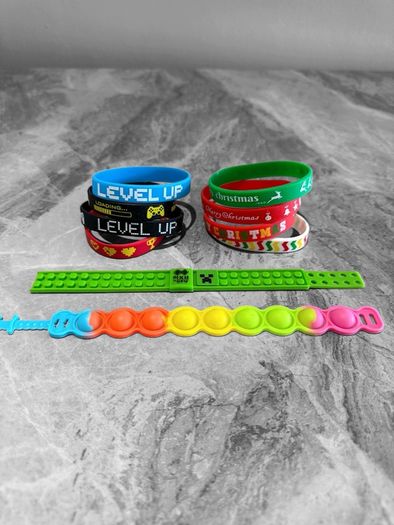 Pre Owned Kids Rubber Bracelets x10