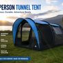 4 Person Family Tunnel Tent with Canopy Image 5