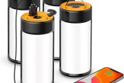 Camping Lights, Rechargeable LED Camping Lanterns with 400LM 5 Light Modes Water-Resistant, Portable Emergency Tent Lights for Camping Power Cuts Hiking, (Orange, 4-Pack)