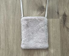Beige Faux Fur Shoulder Bag / Crossbody Bag