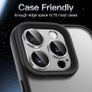 Camera Lens Protector for iPhone 15 Pro 6.1-Inch and iPhone 15 Pro Max 6.7-Inch, Full Coverage 9H Clear Tempered Glass. Image 5