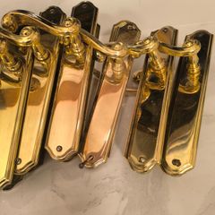 Brass indoor door handles