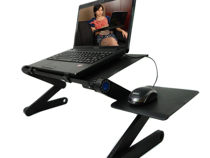 Cooling Fan Laptop desk Notebook Holder tv bed PC Lapdesk Table Stand With Mouse Pad