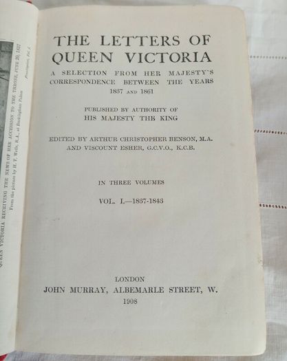 The Letters of Queen Victoria, 1st edition 1908