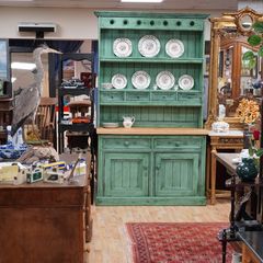 Vintage Irish Pine Kitchen Dresser Artist Upcycled