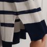 Navy/White Stripe Sheer Top Image 2