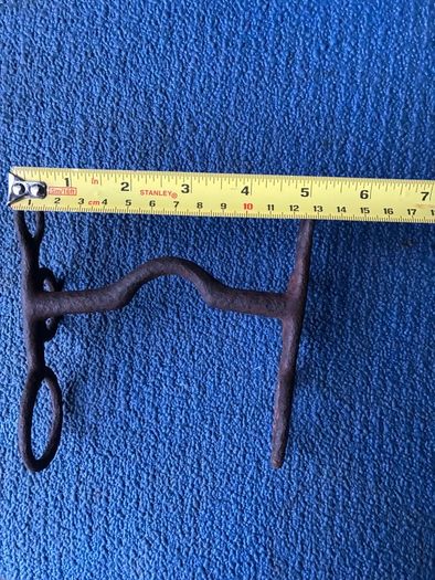 Antique hand wrought iron horse bridle mouth bit